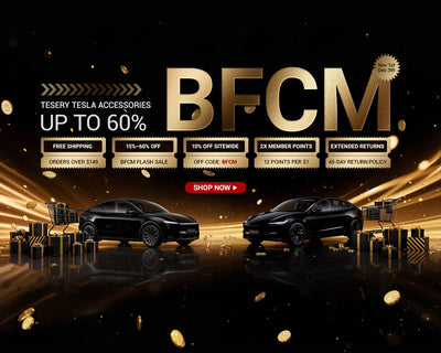 Tesery startet den großen BFCM-Sale 2025: Bis zu 70 % Rabatt auf Blitzangebote, doppelte Punkte und 6 Monate zinsfreie Finanzierung für Tesla-Besitzer