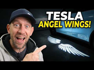 Tesla Angel Wing Lights & Tesery Carbonfaser-Spiegelkappen