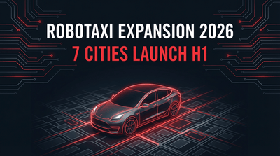 Tesla bestätigt aggressive Robotaxi-Expansion in sieben große US-Städte in der ersten Jahreshälfte 2026