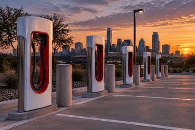 Berichte über Tesla Supercharger-Pläne ausschließlich für Robotaxis in Austin