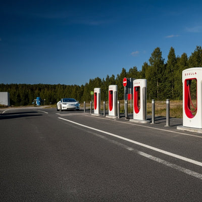 Tesla Schweden erweitert Supercharger-Netzwerk trotz gewerkschaftlicher Herausforderungen