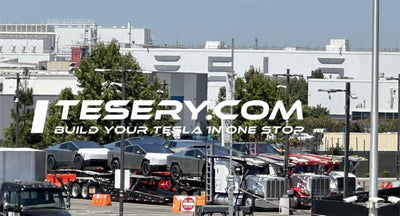 Teslas Flotte von Cyber trucks löst Aufregung in der Fremont Factory aus