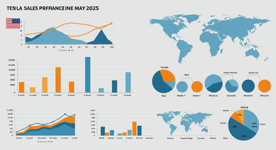 Teslas weltweite Verkaufsentwicklung im Mai 2025: Unterschiedliche Trends in den wichtigsten Märkten