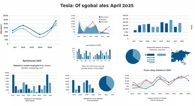 Analyse: Teslas deutlicher weltweiter Umsatzrückgang im April 2025