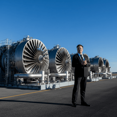 Elon Musk bestätigt strategische Übernahme von fünf 380-MW-Gasturbinen durch xAI für massive Supercomputer-Erweiterung