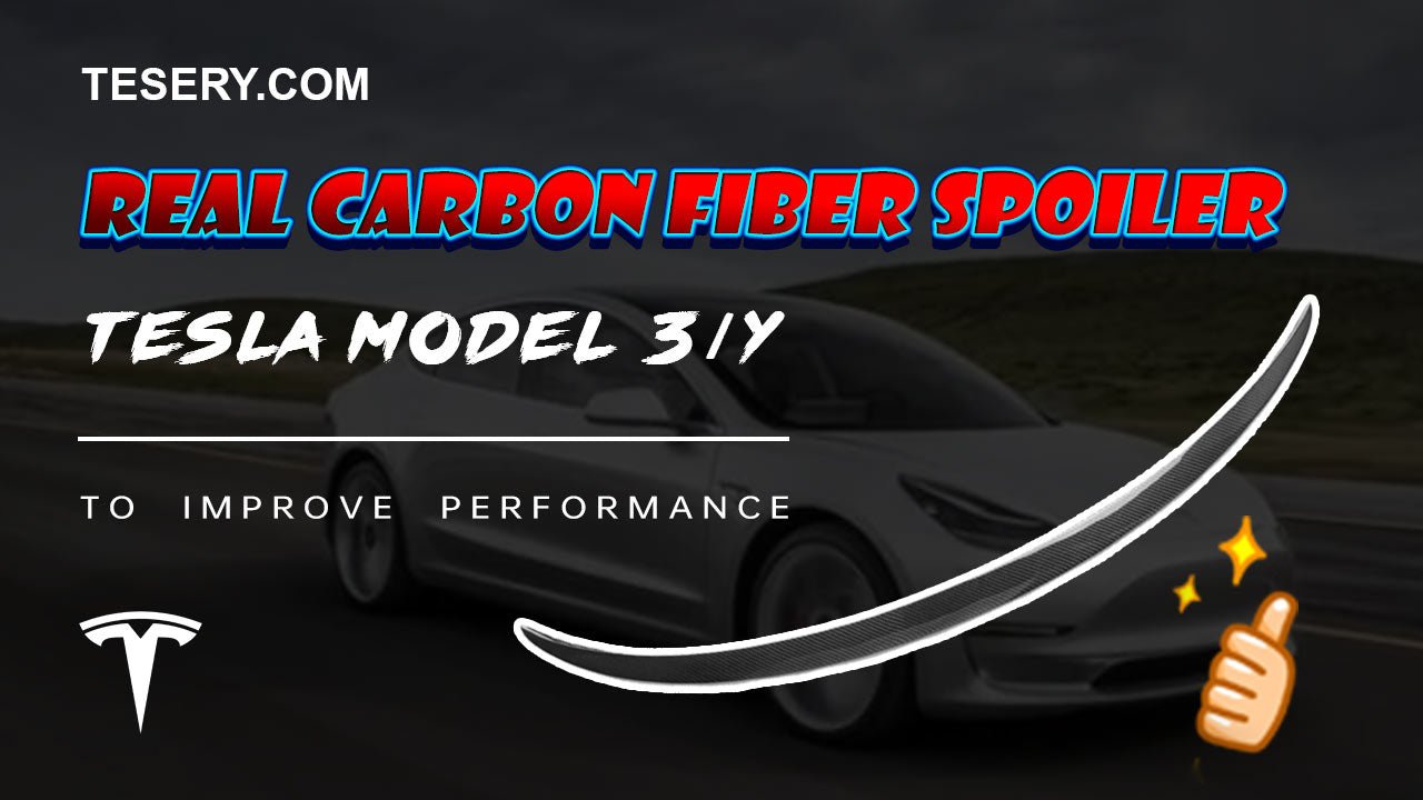 How about the Tesla Carbon Fiber Spoiler with Model 3 and Model Y? - Tesery Official Store