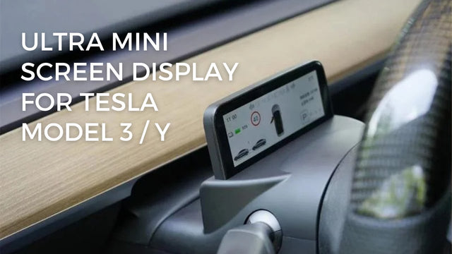 Wie bediene ich das Tesla Model 3 / Y Mini-Bildschirm-Display?