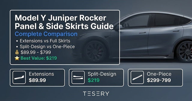 Model Y Juniper Seitenschweller-Leisten & Seitenschweller-Verkleidungen: Vollständiger Vergleich