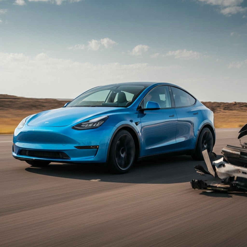 New Tesla Model Y Proves Very Sturdy After Shocking High-Speed Crash - Tesery Official Store