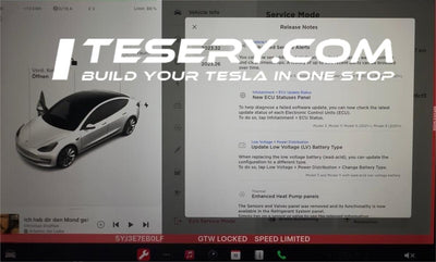 Enthüllung der neuesten Innovation von Tesla: Hinweise zur Veröffentlichung im Service modus im Software-Update 2023.32