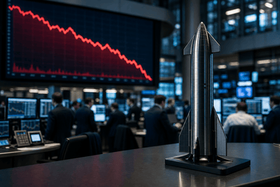 SpaceX-Aktie fällt um 3 %, da Berichte auf eine Bestellung über 1.000 Starts verweisen
