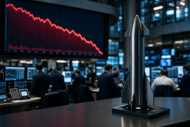 SpaceX-Aktie fällt um 3 %, da Berichte auf eine Bestellung über 1.000 Starts verweisen