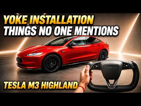 Tesery Model 3 Highland Yoke Lenkrad Installationsanleitung