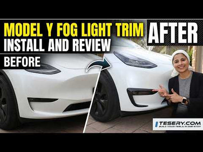 Tesery Model Y Nebelscheinwerferblenden aus Carbon: Installationsanleitung