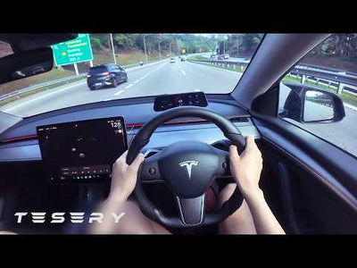 Tesery Tesla Model Y Lenkrad-Upgrade aus Kohlefaser