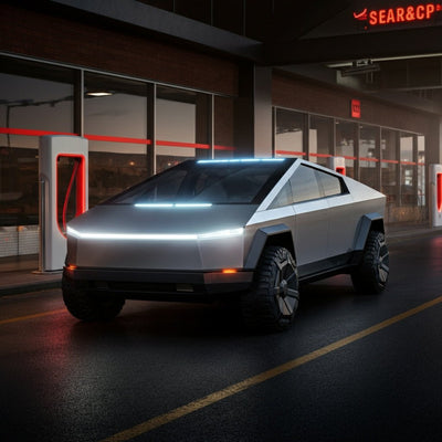 Reste vom Tesla Cybertruck werden zum Hauptgericht im Supercharger Diner
