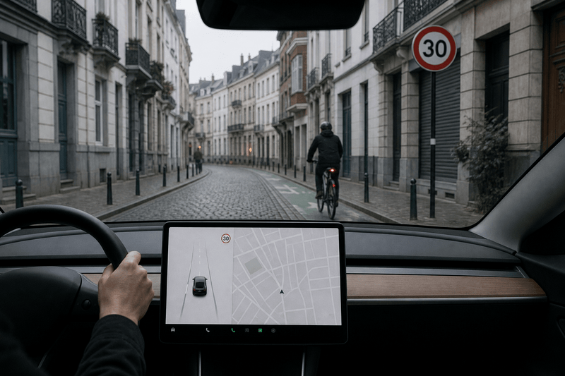 Tesla FSD Misreads Speed Limits and Speeds in Brussels Tests - Tesery Official Store