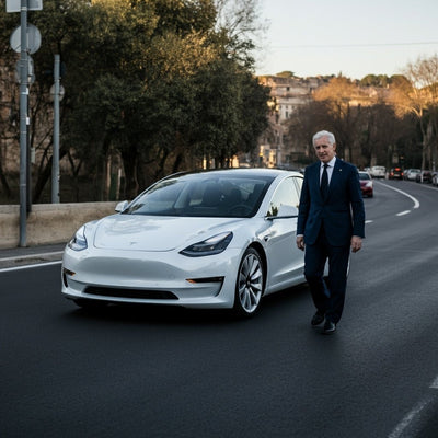 Tesla empfängt den Bürgermeister von Rom zur ersten italienischen FSD-überwachten Straßendemonstration