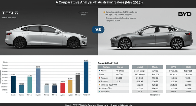 Tesla führt BYD bei den australischen Verkäufen im Mai 2025 an