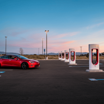 Tesla plant rekordverdächtige Supercharger-Station mit 400 Stalls in Kalifornien