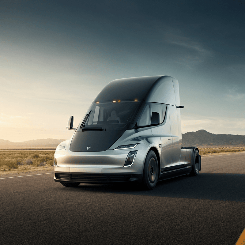 Tesla Semi Redesign: 1,000-Pound Weight Reduction and Advanced Aerodynamics Revealed - Tesery Official Store
