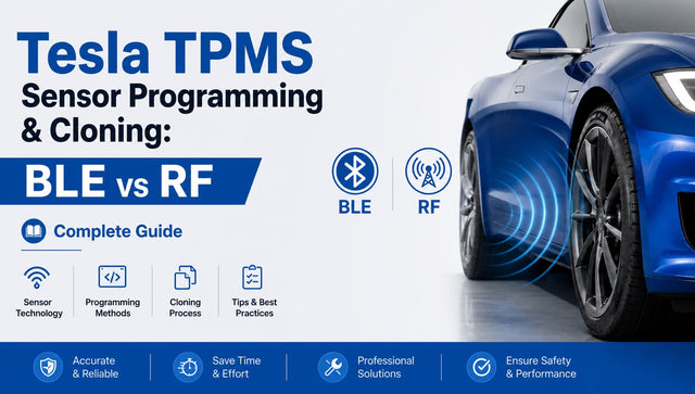 Tesla TPMS-Sensorprogrammierung & -Klonen: BLE vs. RF – Der vollständige Leitfaden