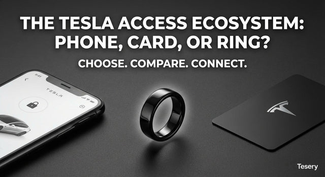 Das Tesla-Zugangs-Ökosystem: Telefon, Karte oder Ring?