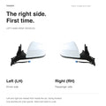 Side guide for left-hand-drive Tesla Model Y Juniper and Model YL: LH driver and RH passenger