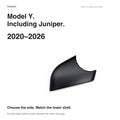 Lower mirror cover fits Tesla Model Y 2020–2026 including the refreshed Juniper, with separate left and right options