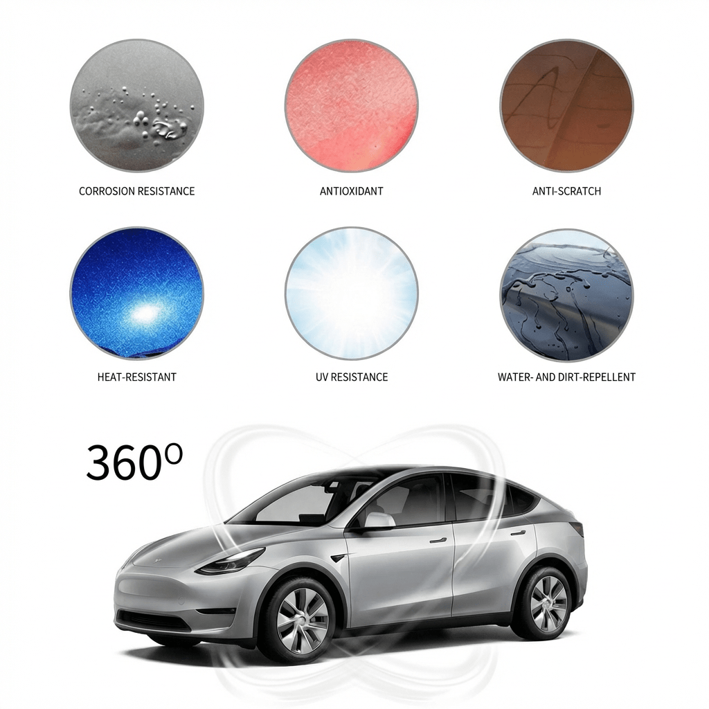 12H Graphene Ceramic Coating & Degreaser Kit | Mirror Shine & Hydrophobic - Tesery Official Store