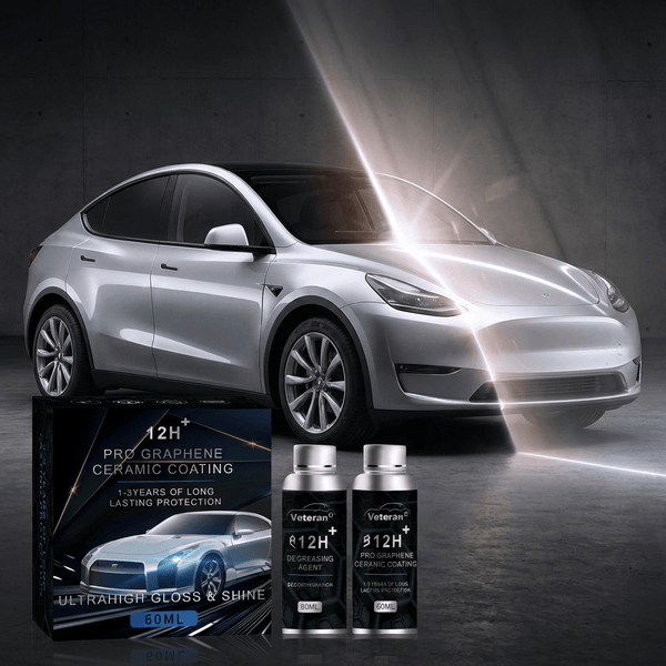 12H Graphene Ceramic Coating & Degreaser Kit | Mirror Shine & Hydrophobic - Tesery Official Store