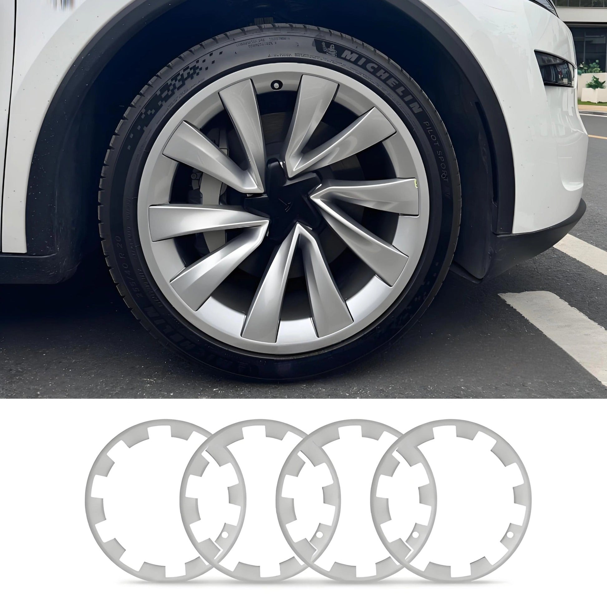 20″ Wheel Rim Protectors for Tesla Model Y Juniper (4PCS) - Tesery Official Store