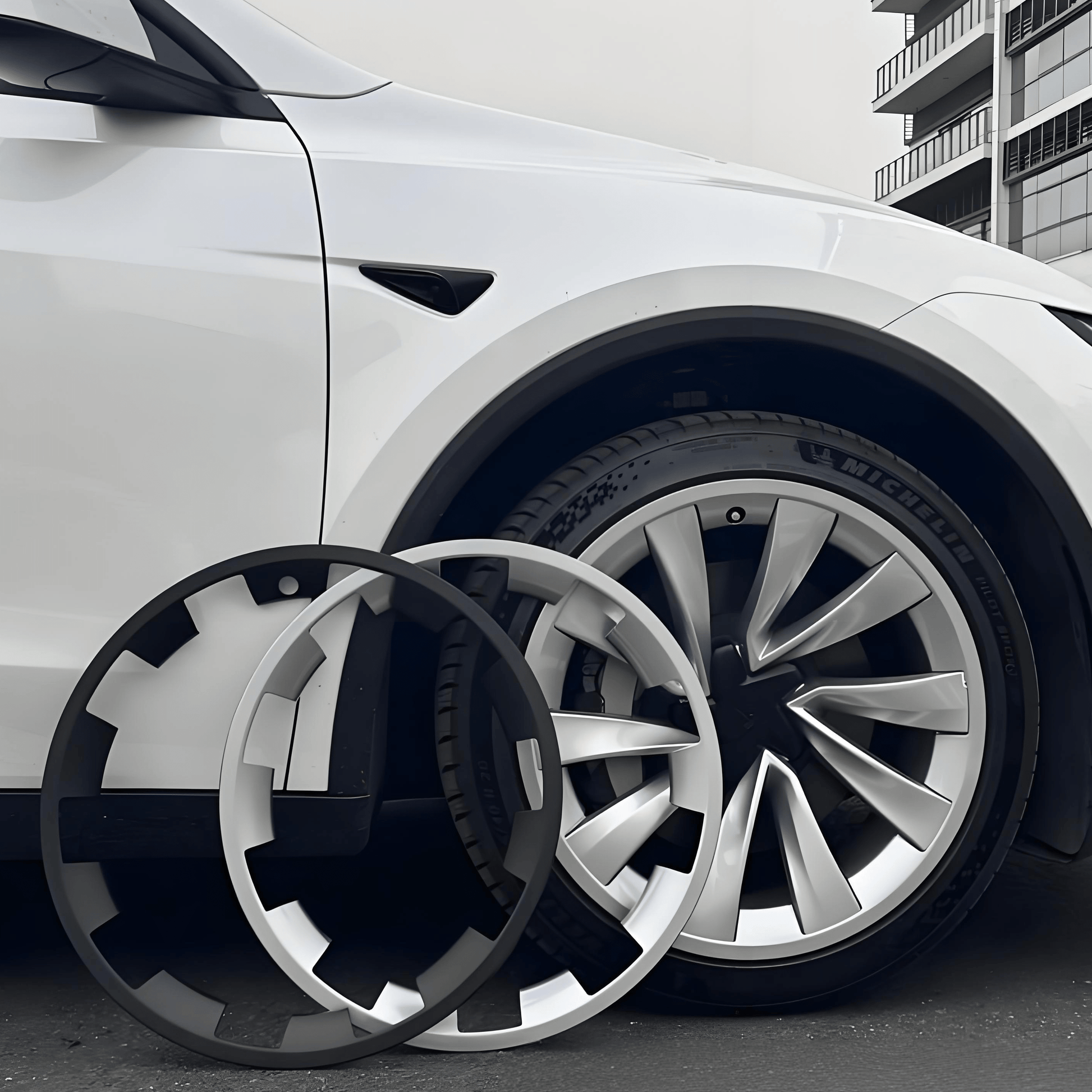 20″ Wheel Rim Protectors for Tesla Model Y Juniper (4PCS) - Tesery Official Store
