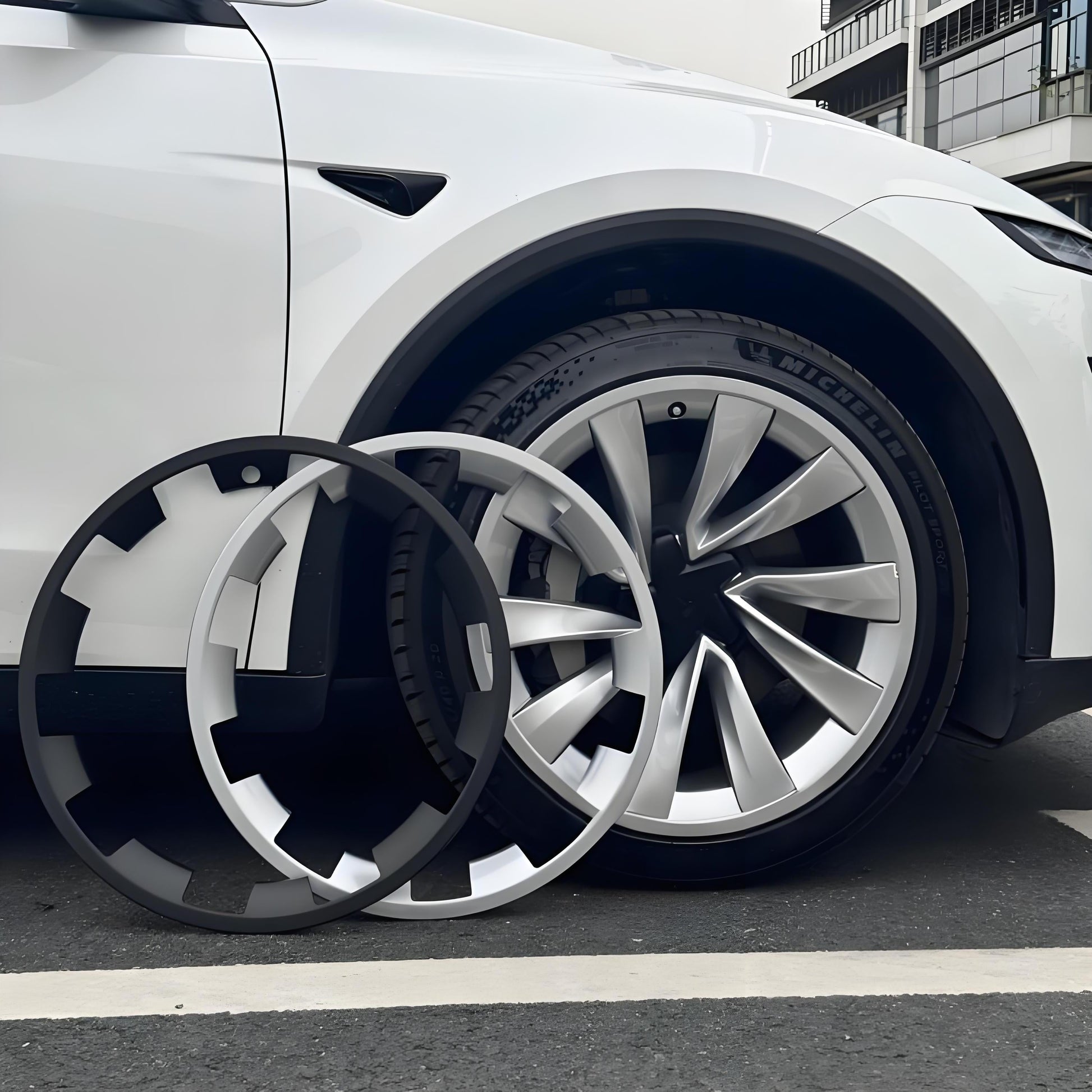 20″ Wheel Rim Protectors for Tesla Model Y Juniper (4PCS) - Tesery Official Store