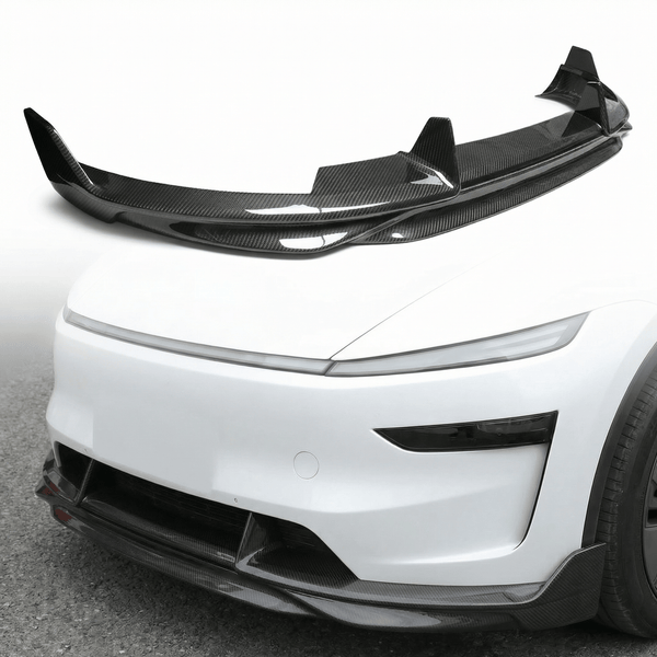 2025+ Model Y Juniper Carbon Fiber Front Lip Splitterc - High Performance Exterior Upgrade (Glossy/Matte) - Tesery Official Store