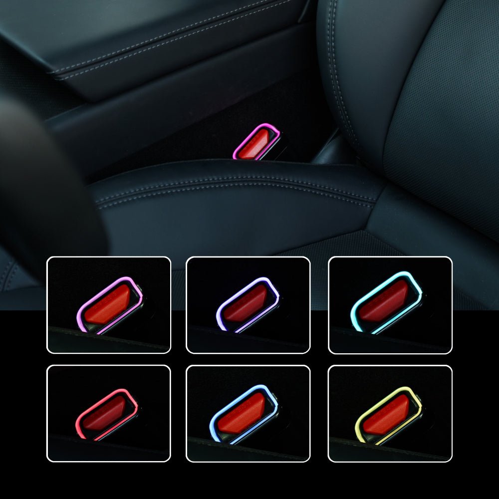 64 - Color RGB Seat Belt Buckle Ambient Light Kit for Tesla Model 3 Highland & Model Y Juniper - Tesery Official Store