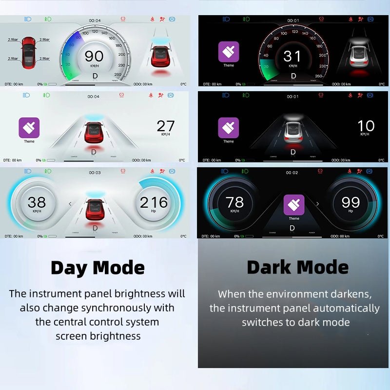 6.86'' Steering Instrument Cluster Display for Tesla Model 3 / Model Y - Tesery Official Store