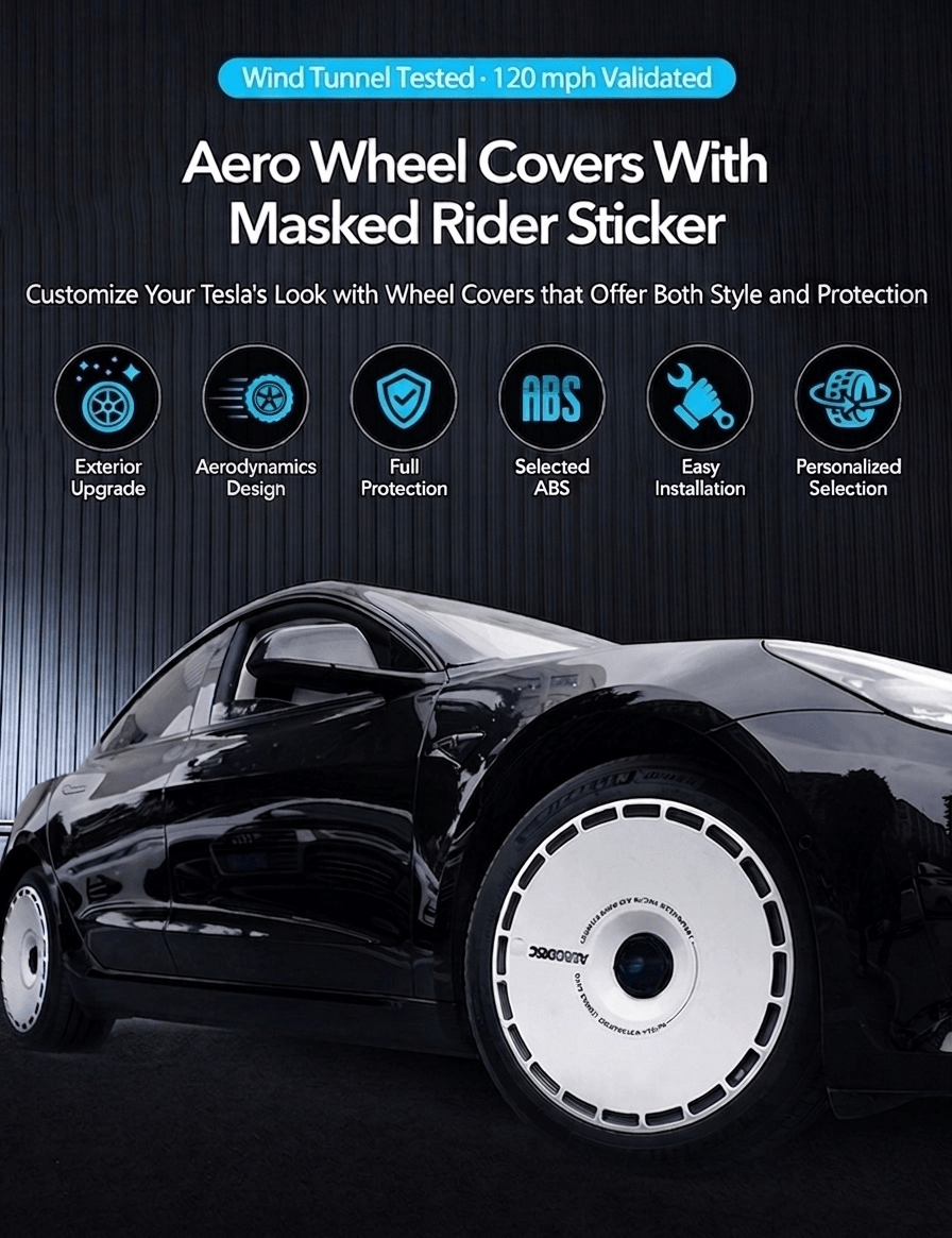 Aero DISC Wheel Covers for Tesla Model Y / Model 3 Highland - Tesery Official Store