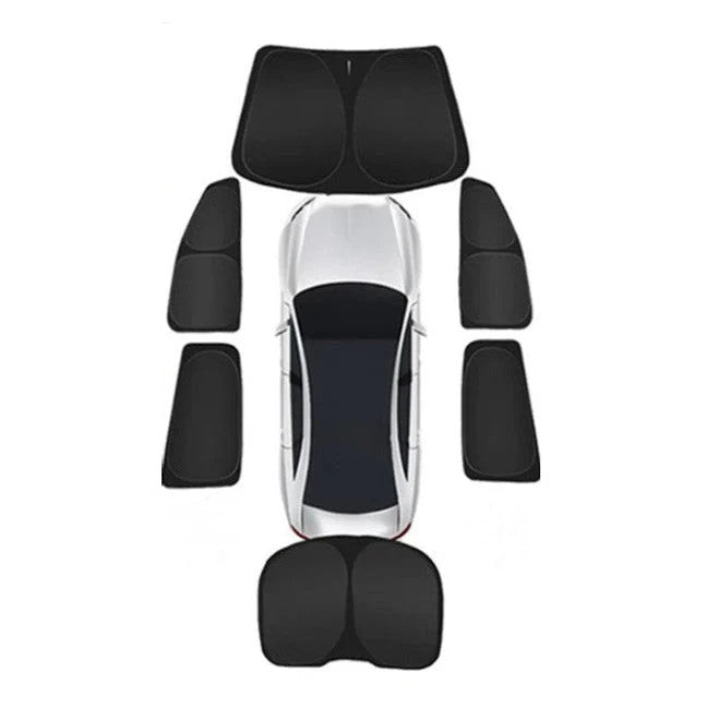 8 Stück Set Fenster Sonnenschutz abdeckungen für Tesla Modell S 2016-2023