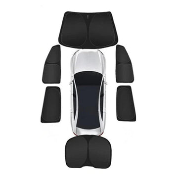 8 Stück Set Fenster Sonnenschutz abdeckungen für Tesla Modell S 2016-2023