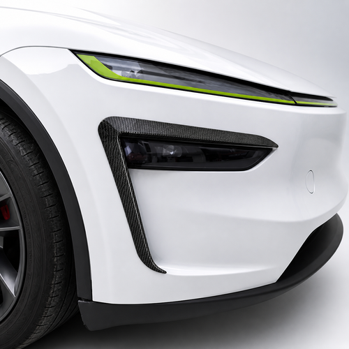 ABS Split Front Fog Light Bezel Cover for Model Y Juniper & YL 6-Seater
