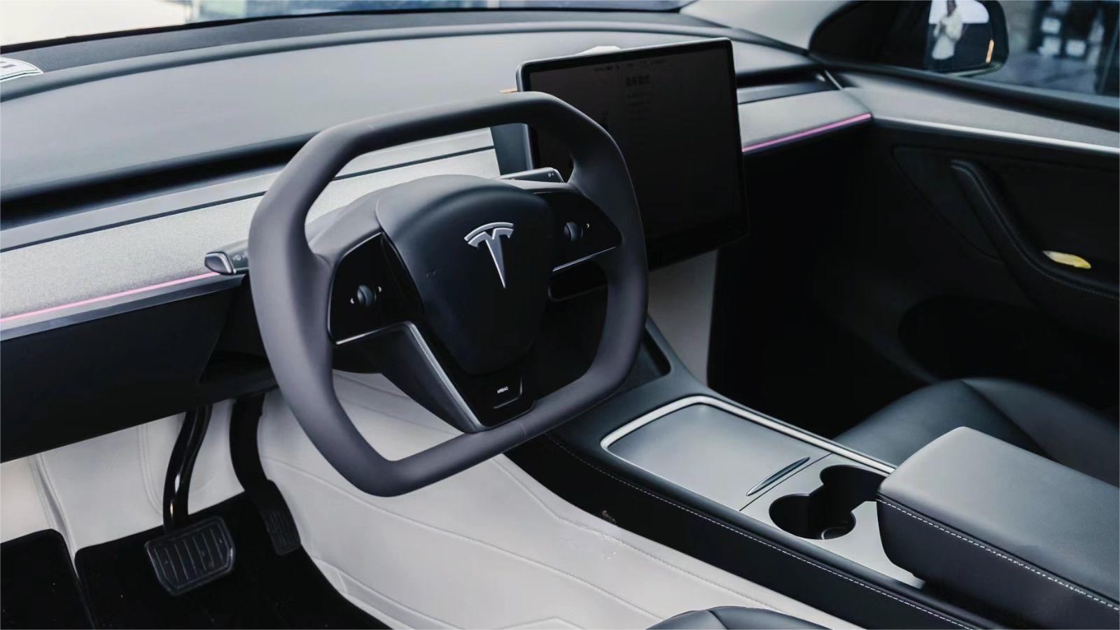 TESERY Cyber Steering Wheel for Tesla Model 3 / Y【Cybertruck Style】