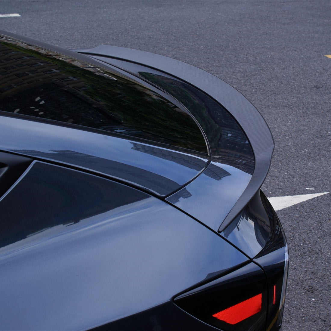 Dry Carbon Fiber Rear Spoiler Wing for Model Y Juniper | OEM YL Style