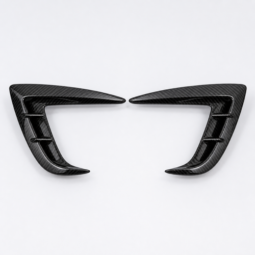 Real Carbon Fiber Front Intake Air Blades Trim for Model 3 Highland Performance 2024+