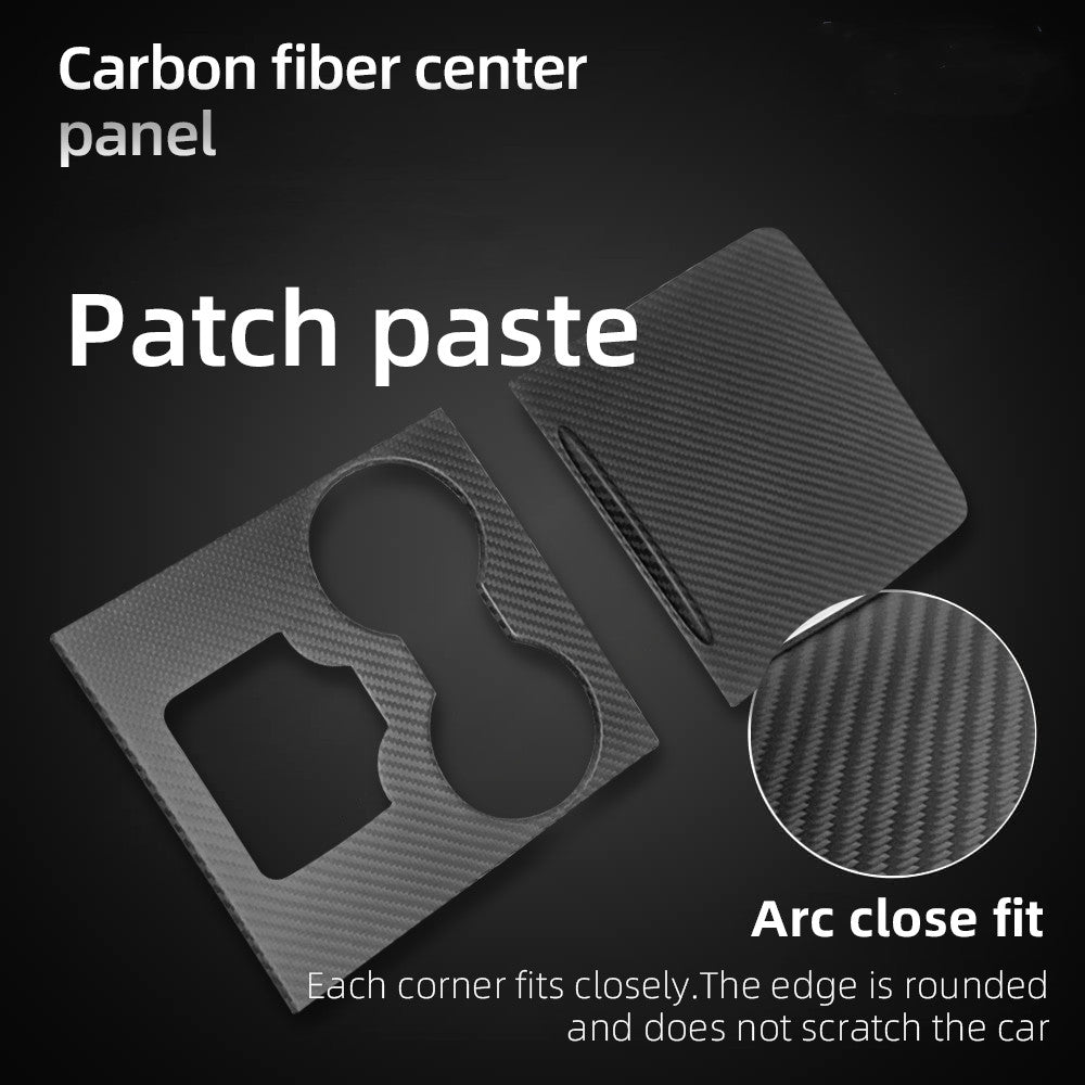 Tesla Model 3 / Y Center Console Wickel abdeckung-Kohlefaser-Innen mods
