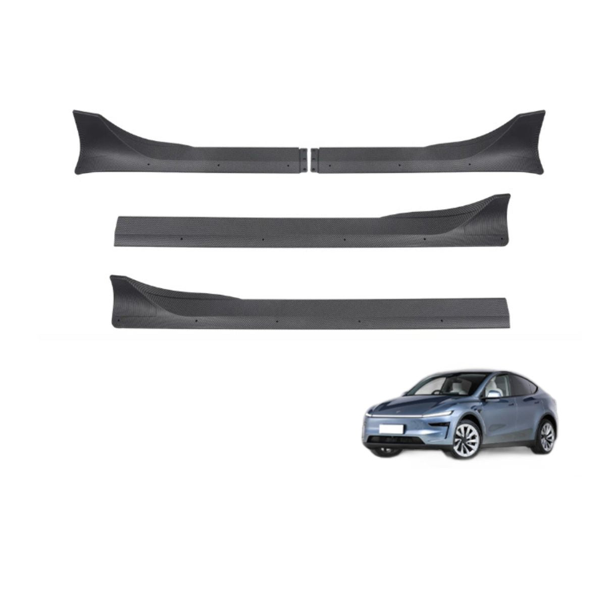 ABS Side Skirts Split Design for Tesla Model Y Juniper | Tesery - Tesery Official Store
