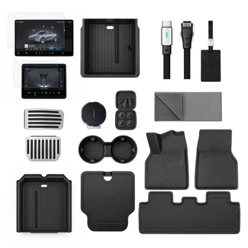Accessories Kit for Tesla Model 3 Premium (2025+) – 12-Piece Must-Have Bundle for New Owners - Tesery Official Store