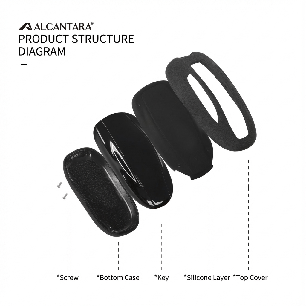 Alcantara Key Fob Cover for Tesla Model 3/Y/S/X | Full Protection - Tesery Official Store