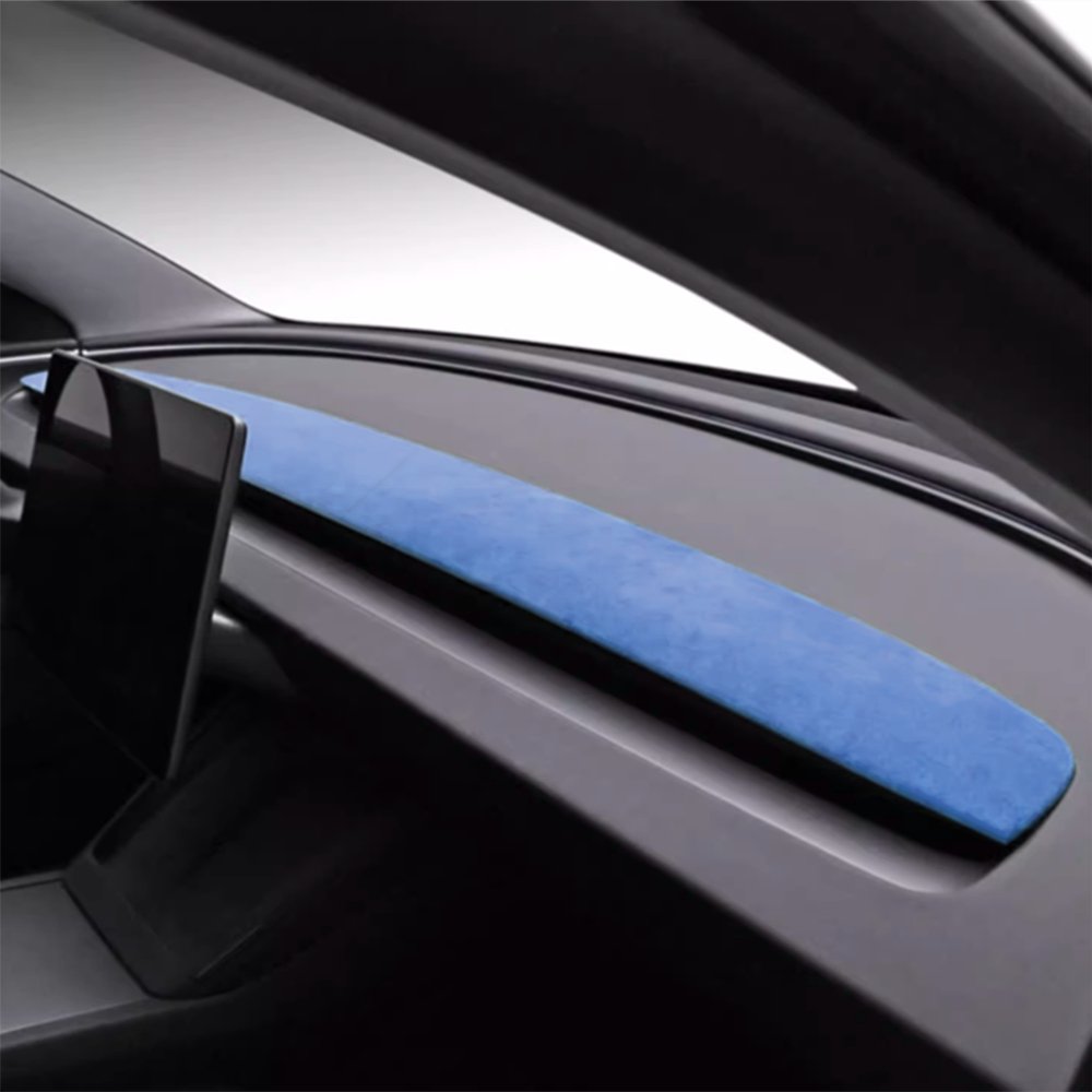 Alcantara Spliced Dash Trim for Tesla Model 3 Highland / Model Y Juniper (2PCS) - Tesery Official Store