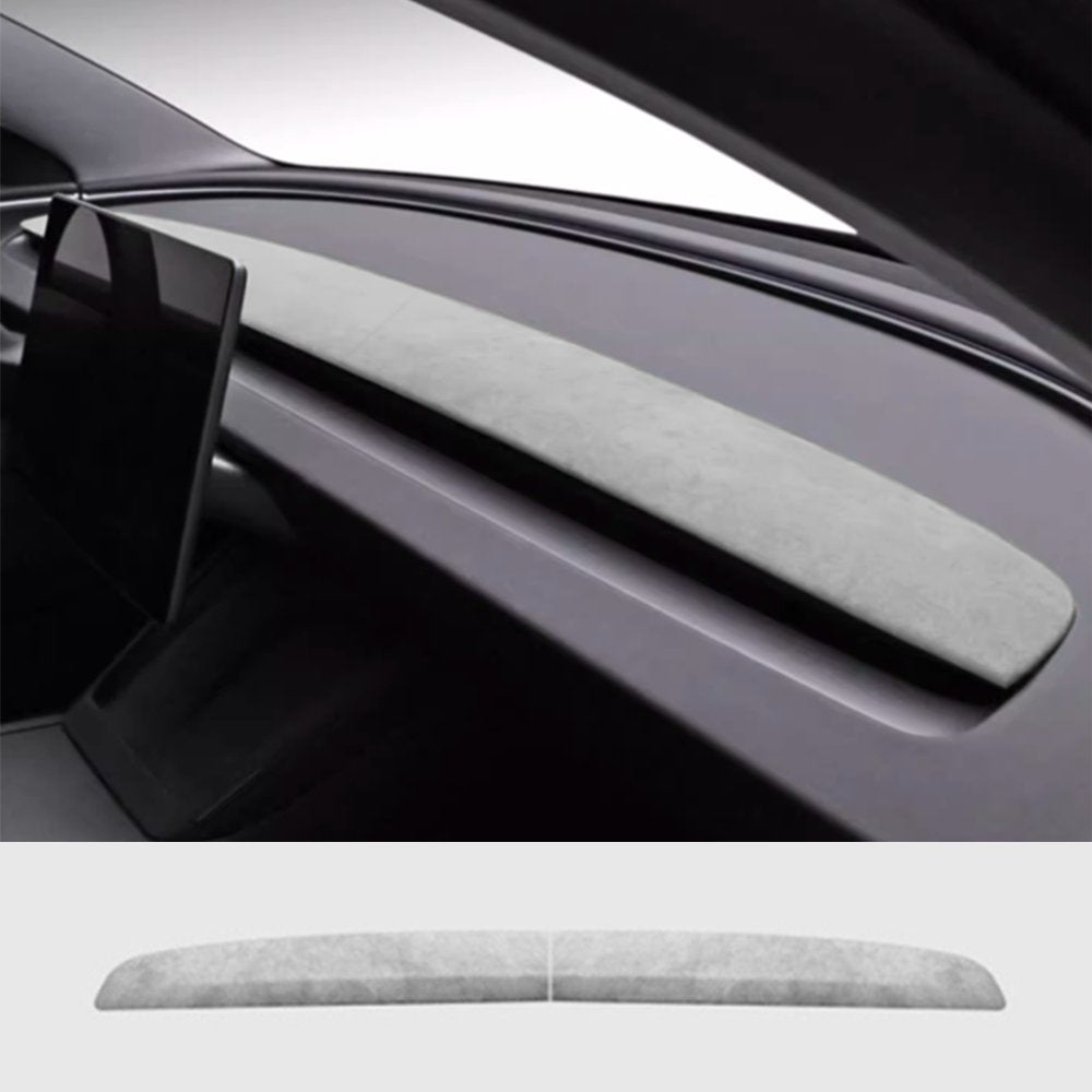 Alcantara Spliced Dash Trim for Tesla Model 3 Highland / Model Y Juniper (2PCS) - Tesery Official Store